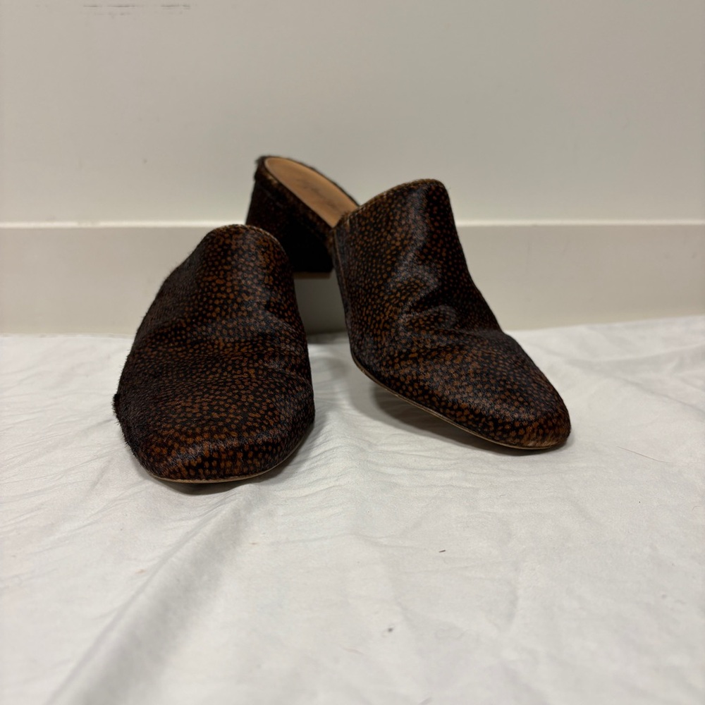 Madewell The Walker Spotted Animal Print Women's Mules